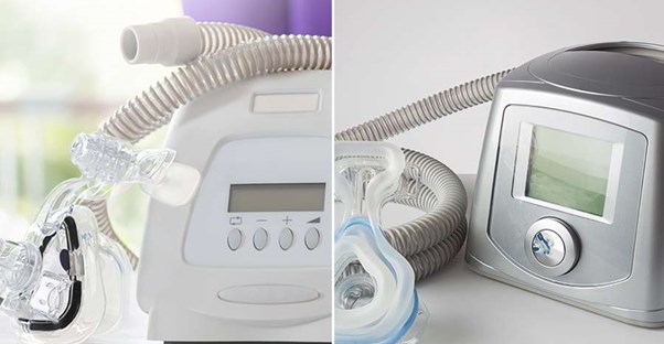 image with two different cpap machines