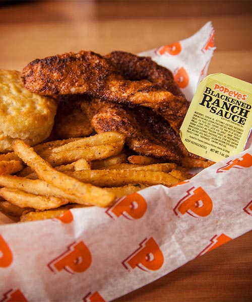 Popeyes: Three-Piece Blackened Chicken Tenders