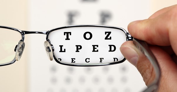 a man undergoing an eye exam